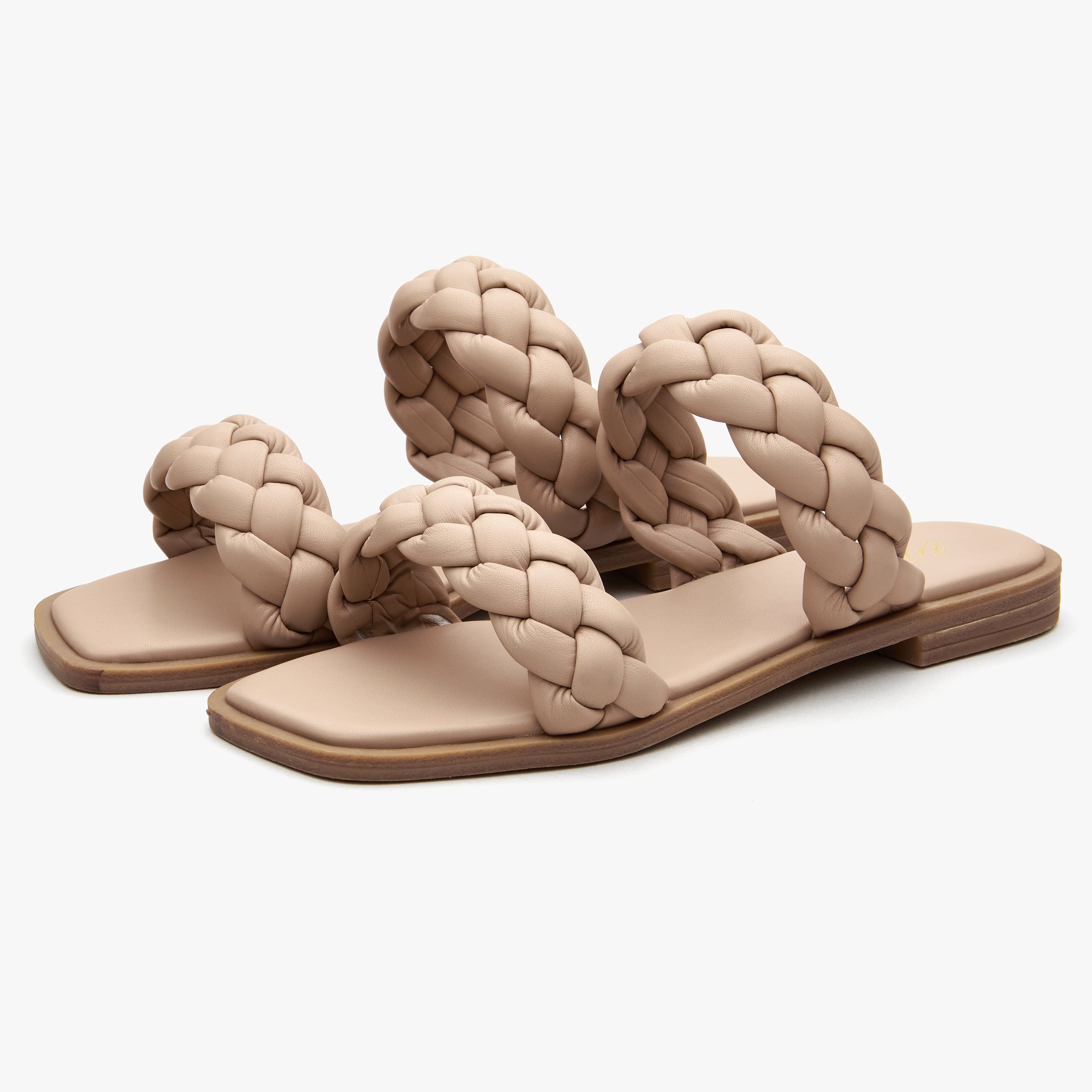 Braided on sale slide sandals