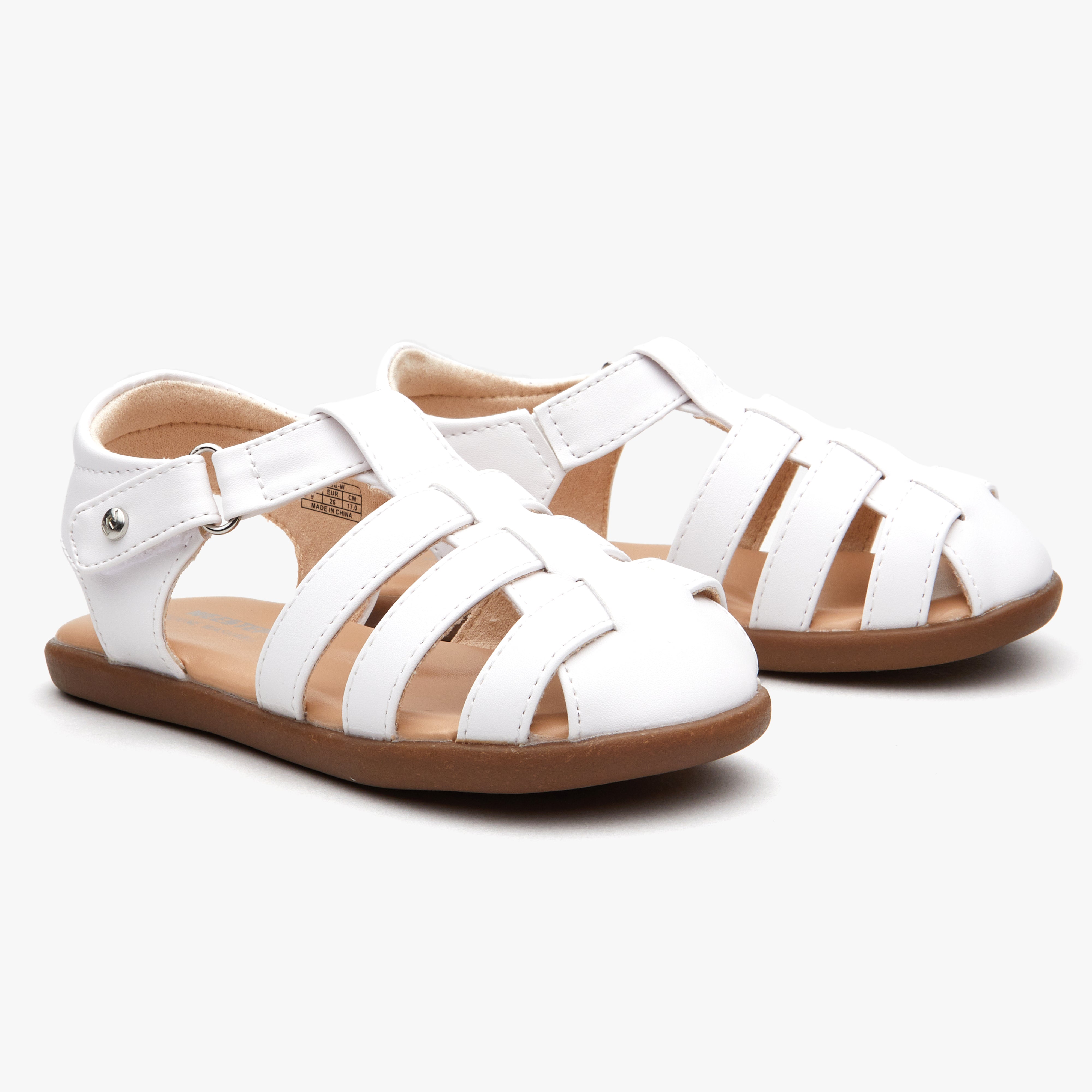 Footmates Eco-Ariel Sweetheart Little Girl's White Sandals - Madison-Drake  Children's Boutique